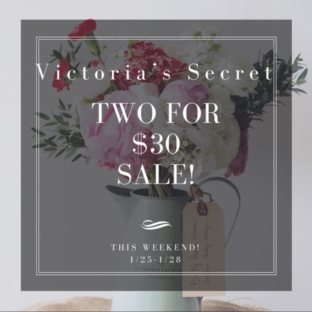 VICTORIA'S SECRET TWO FOR $30 SALE - Picture 1 of 1